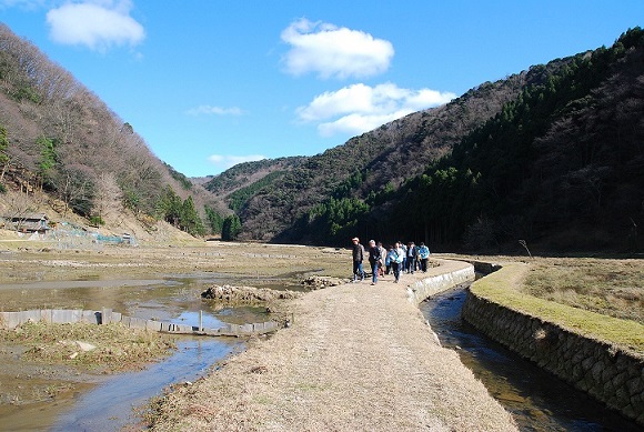 写真２　田結湿地（案ガールズに案内されて）