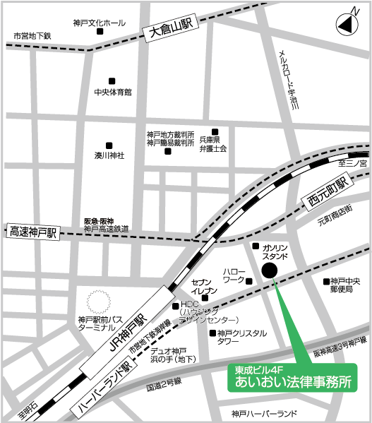 あいおい法律事務所地図